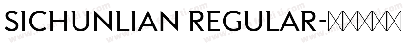 SIchunlian Regular字体转换